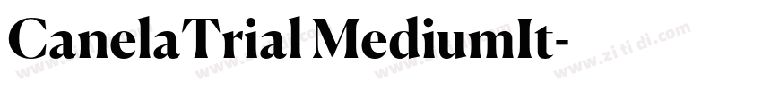 CanelaTrial MediumIt字体转换 CanelaTrial MediumIt字体转换